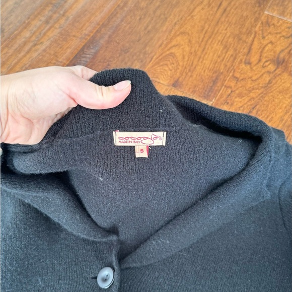 COCOGIO Italy Gray Wool Blend Cardigan Sweater Blazer Jacket - Sz S - Picture 7 of 10